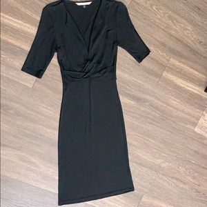 DVF black dress